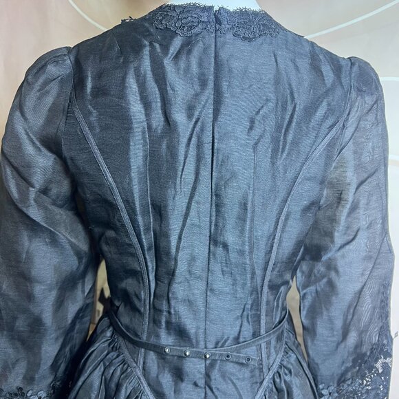 Zimmermann Hypnotic Lace Trim Mini Dress - Picture 13 of 16